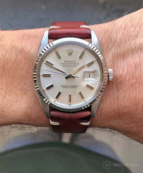 uhrenarmband rolex leder|rolex datejust leather strap.